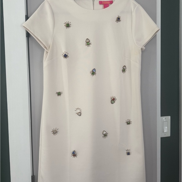 Catherine Malandrino Dresses & Skirts - Catherine Ivory Embellished Shift Dress